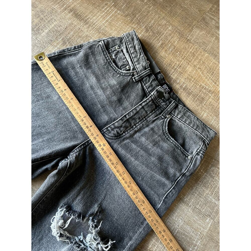 ▶️ BDG Urban Outfitters Button Fly Straight Jeans Womens 26 Gray Distressed NWT - Picture 7 of 12